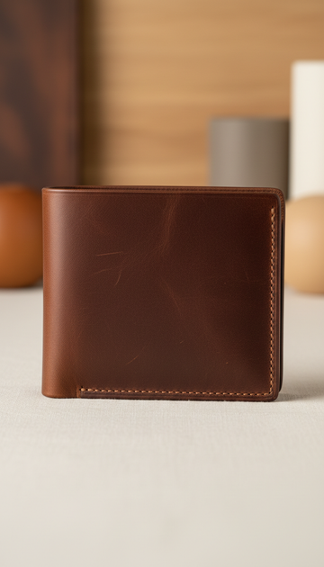 Espresso Brown Full-Grain Leather Wallet