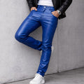 Blue Leather Pants image 5