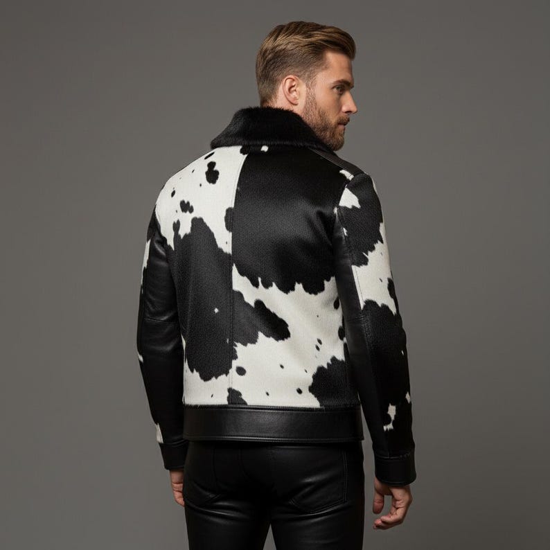 Cowhide Leather Jacket image 3
