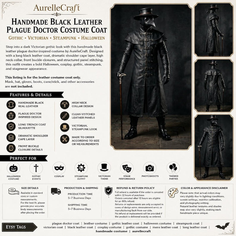 Plague Doctor Coat image 6