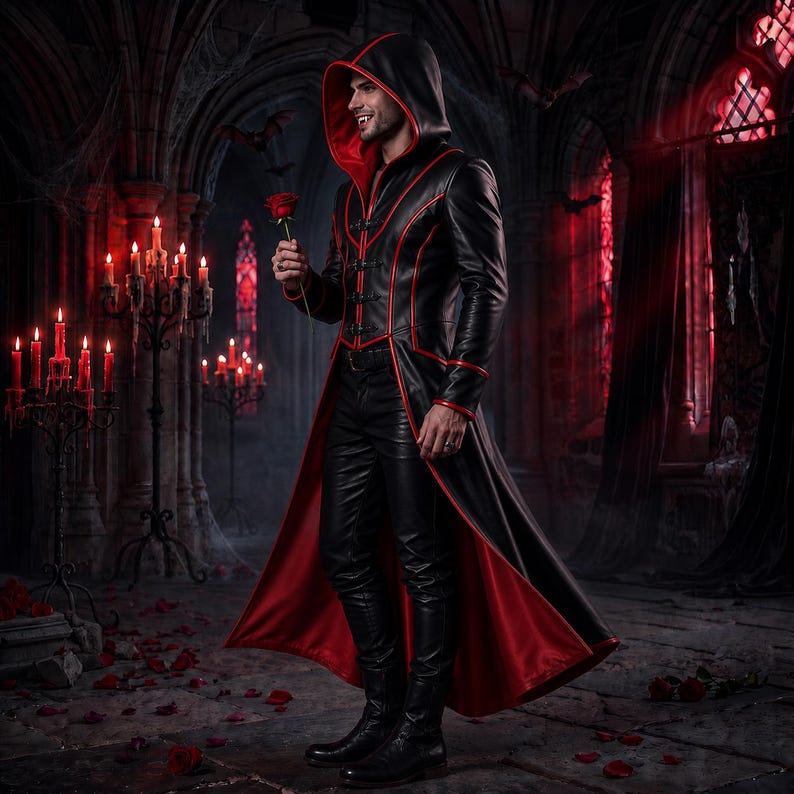 Gothic Vampire Cosplay Outfit image 3