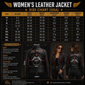 Fringe jacket size chart XS to 5XL
